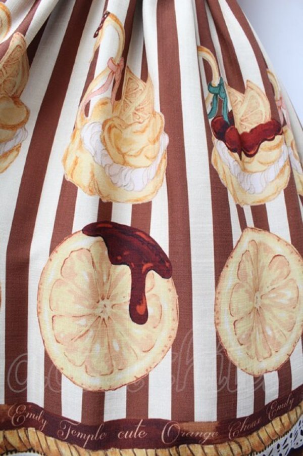 画像4: Emily Temple cute / Orangeスワンシューワンピース  ブラウン S-26-01-13-041-ET-OP-HR-ZS (4)