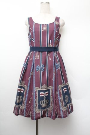 画像: Melody BasKet / ロイヤルメダルシリーズノースリーブジャンパースカート  パープル S-26-01-13-042-LO-OP-HR-ZS