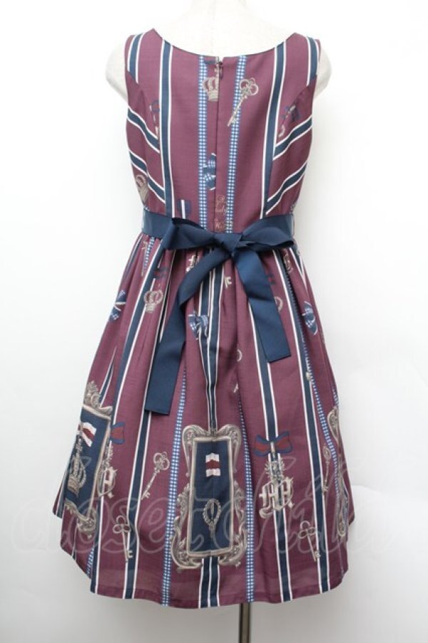 画像3: Melody BasKet / ロイヤルメダルシリーズノースリーブジャンパースカート  パープル S-26-01-13-042-LO-OP-HR-ZS (3)