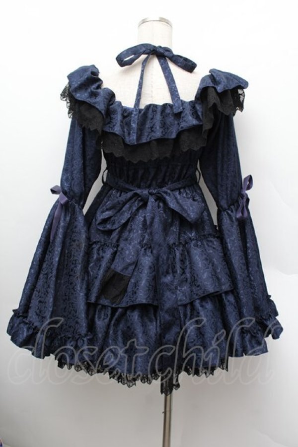 画像3: Vallee lys / Coquelicot Dress ミニ丈  ネイビー S-26-01-13-047-GO-OP-HR-ZS (3)