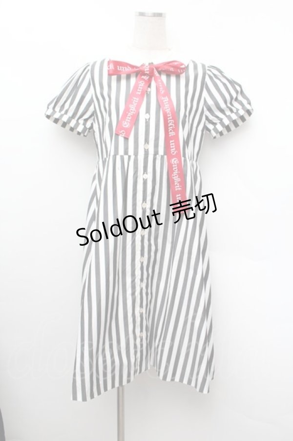 画像1: ネバアランド / ミストラル・ワンピース  グレーｘ白 S-26-01-13-050-LO-OP-AS-ZS (1)