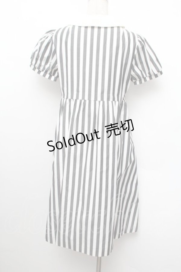 画像3: ネバアランド / ミストラル・ワンピース  グレーｘ白 S-26-01-13-050-LO-OP-AS-ZS (3)