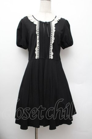 画像: Leur Getter / ジュエリーポンチフレアワンピース  黒 S-26-01-13-051-LU-OP-AS-ZS