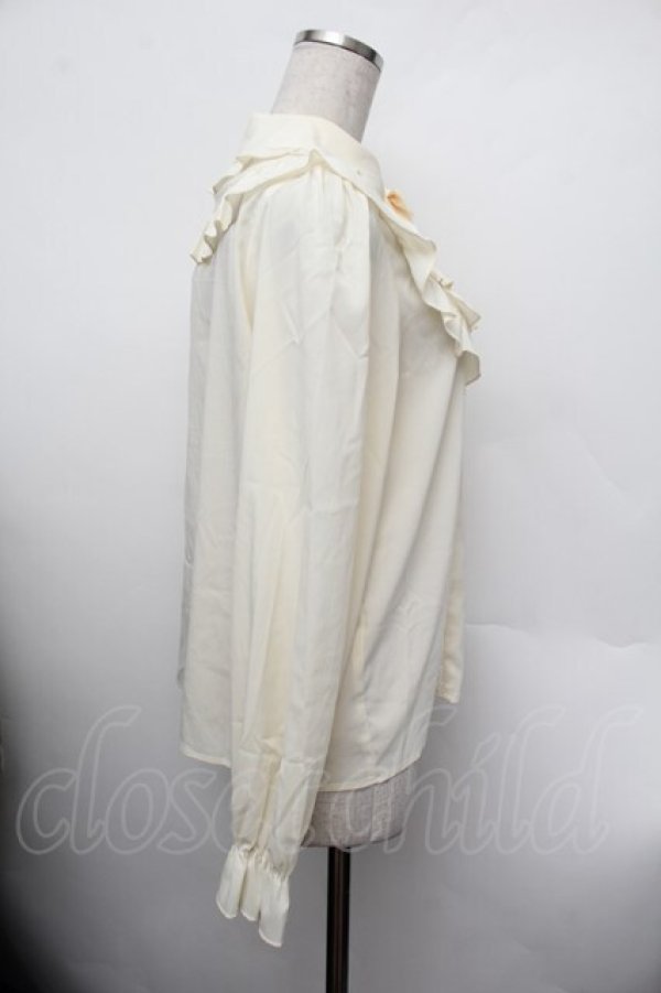 画像2: axes femme Kawaii / 3wayジャボ付きブラウス  キナリ S-26-01-13-006-AX-BL-HR-ZS (2)