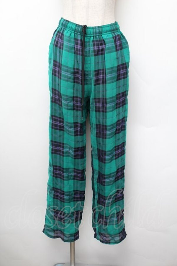 画像1: Candy Stripper / チェックパンツ  グリーン S-26-01-13-058-PU-PA-HR-ZS (1)