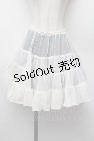 画像: Emily Temple cute / パニエ  白 S-26-01-13-060-ET-SK-HR-ZS