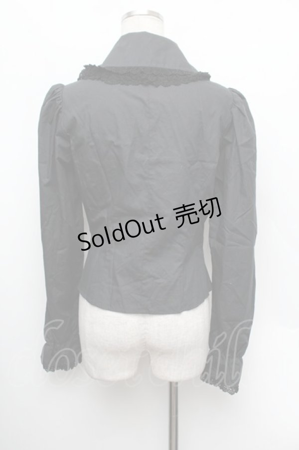 画像3: Moi-meme-Moitie / ジャボ付ブラウス  黒 S-26-01-13-014-MO-BL-AS-ZS (3)