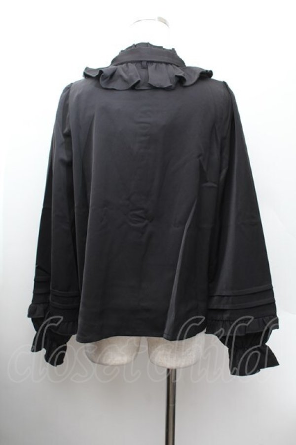 画像3: axes femme Kawaii / ピンタック袖デザインブラウス  黒 S-26-01-13-018-AX-BL-HR-ZS (3)