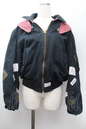 画像: PINK HOUSE / クリスマスワッペンブルゾン  黒 S-26-01-13-020-LO-TO-HR-ZS