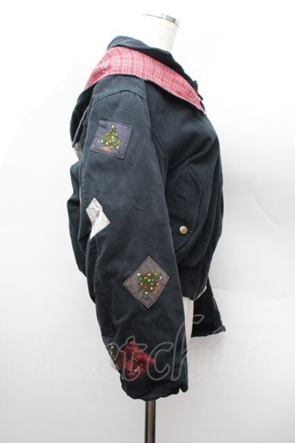 画像2: PINK HOUSE / クリスマスワッペンブルゾン  黒 S-26-01-13-020-LO-TO-HR-ZS (2)