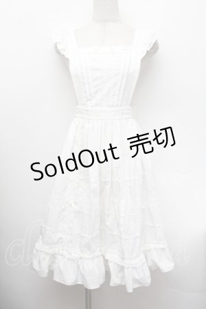画像: Innocent World / 大人になったアリスドレスエプロン  白 S-26-01-13-022-IW-OP-HR-ZS