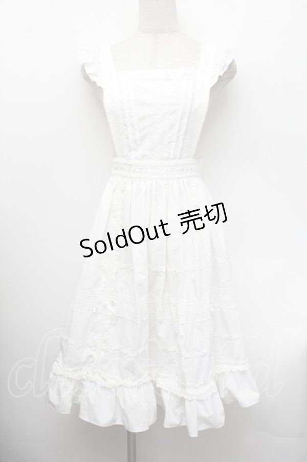 画像1: Innocent World / 大人になったアリスドレスエプロン  白 S-26-01-13-022-IW-OP-HR-ZS (1)