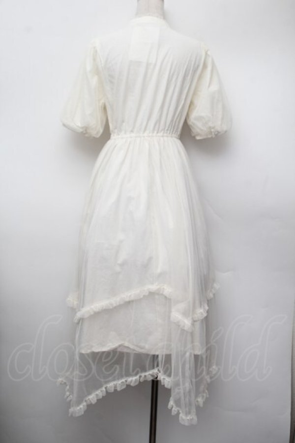 画像3: Fi.n.t / チュールドッキングロングワンピース【洗える】  アイボリー S-26-01-13-025-CA-OP-HR-ZS (3)