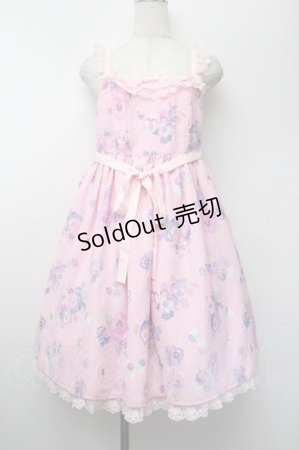 画像1: Angelic Pretty / Sweetie Violetジャンパースカート  ピンク S-26-01-13-027-AP-OP-HR-ZS (1)