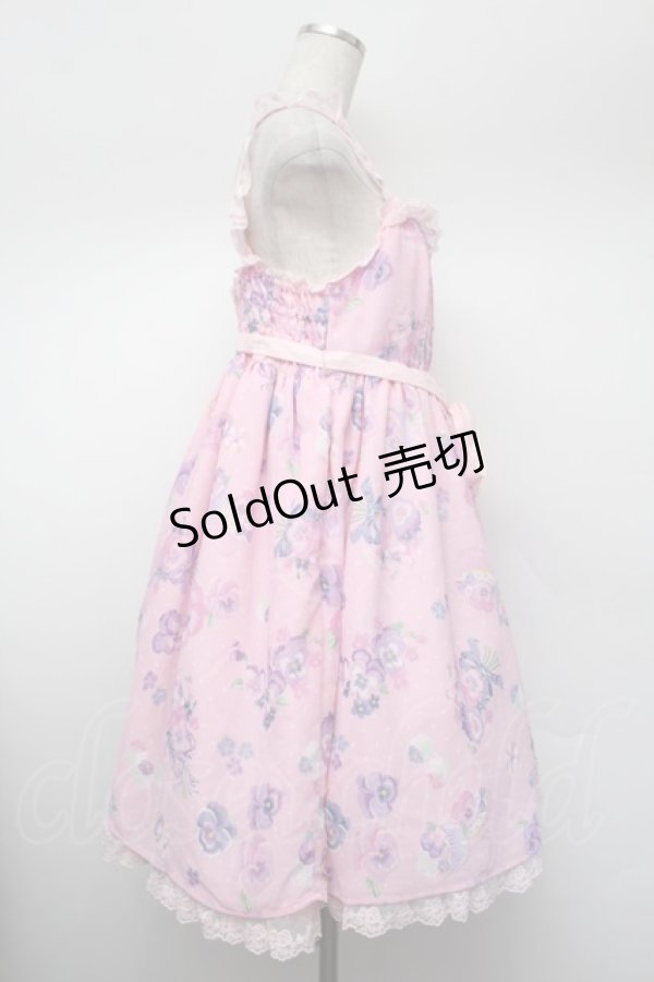 画像2: Angelic Pretty / Sweetie Violetジャンパースカート  ピンク S-26-01-13-027-AP-OP-HR-ZS (2)