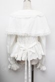 画像3: metamorphose / 木漏れ日のトロイメライ ケープ付き長袖ブラウス 2 白 S-26-01-13-003-ME-BL-HR-ZS (3)