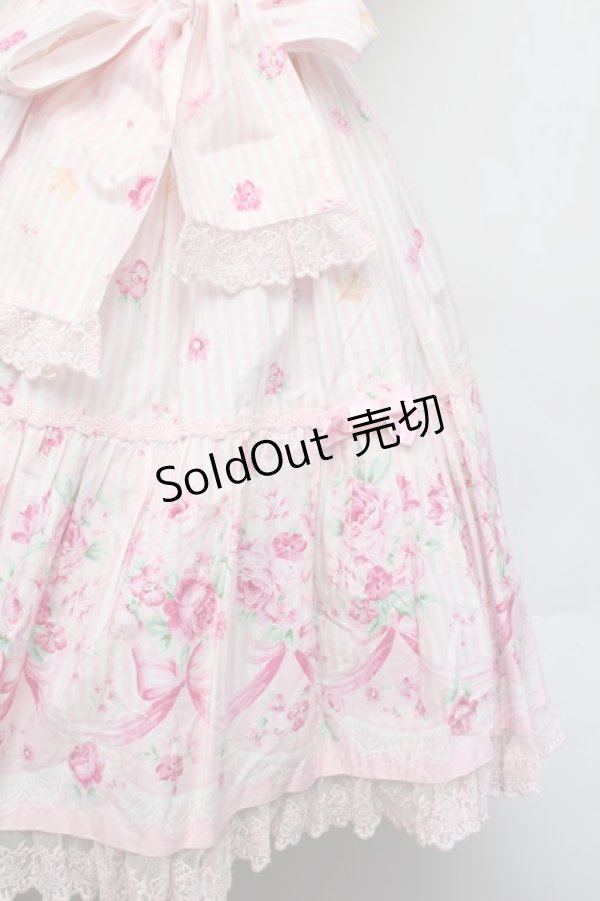 画像4: Angelic Pretty / ティアラローズティアードジャンパースカート  ピンク S-26-01-13-028-AP-OP-HR-ZS (4)