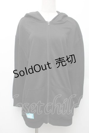 画像: NieR Clothing / シエル耳付きパーカー  黒ｘグリーン S-26-01-14-026-PU-TO-HR-ZS