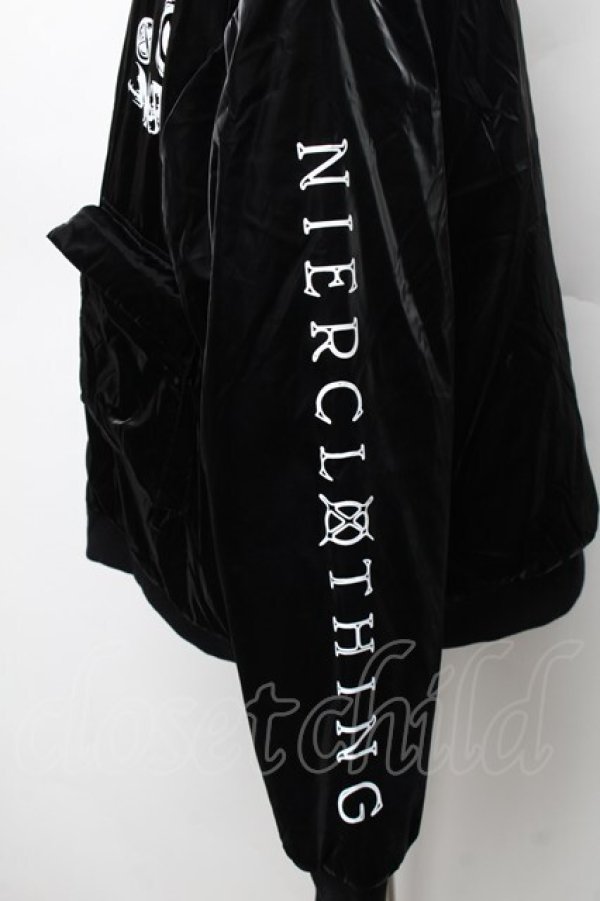 画像4: NieR Clothing / ファーブルゾン  黒 S-26-01-14-027-PU-CO-HR-ZS (4)