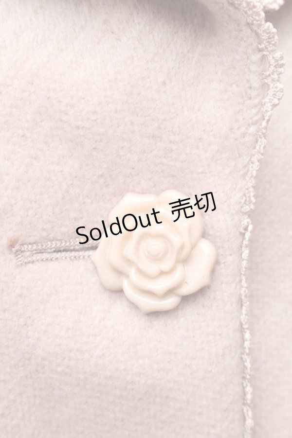 画像3: axes femme / 裾レース使いチェスターコート  ピンク S-26-01-14-030-AX-CO-HR-ZTC006 (3)