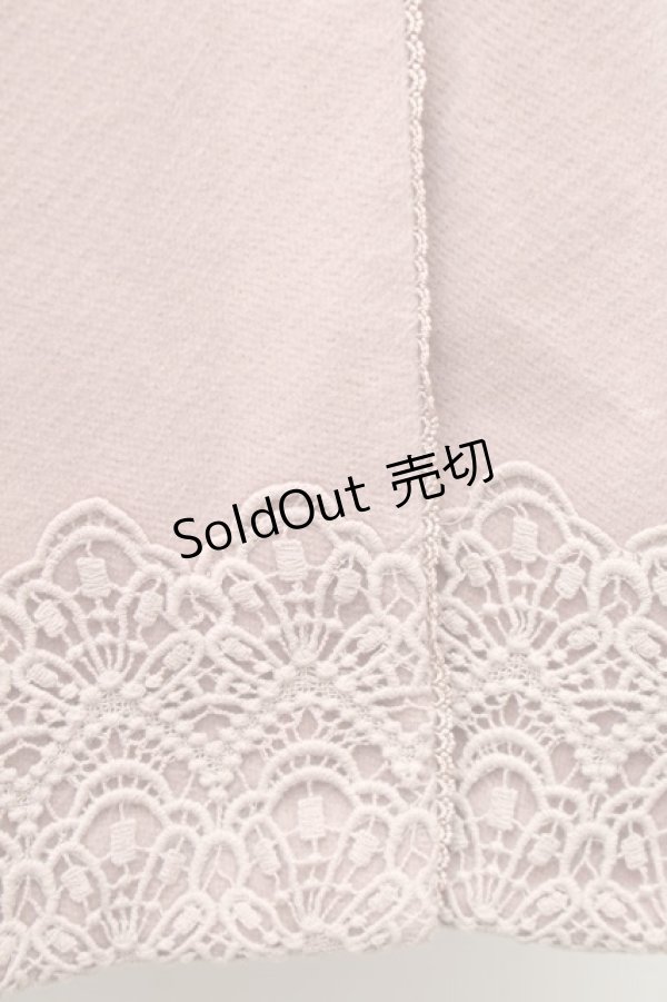 画像5: axes femme / 裾レース使いチェスターコート  ピンク S-26-01-14-030-AX-CO-HR-ZTC006 (5)