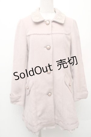 画像: axes femme / バックレースアップコート  ピンク S-26-01-14-031-AX-CO-HR-ZTC017