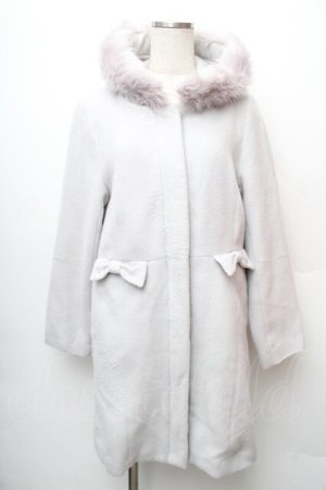 画像: LIZ LISA / フード付きファーコート  サックス S-26-01-14-033-LO-BL-HR-ZTC017