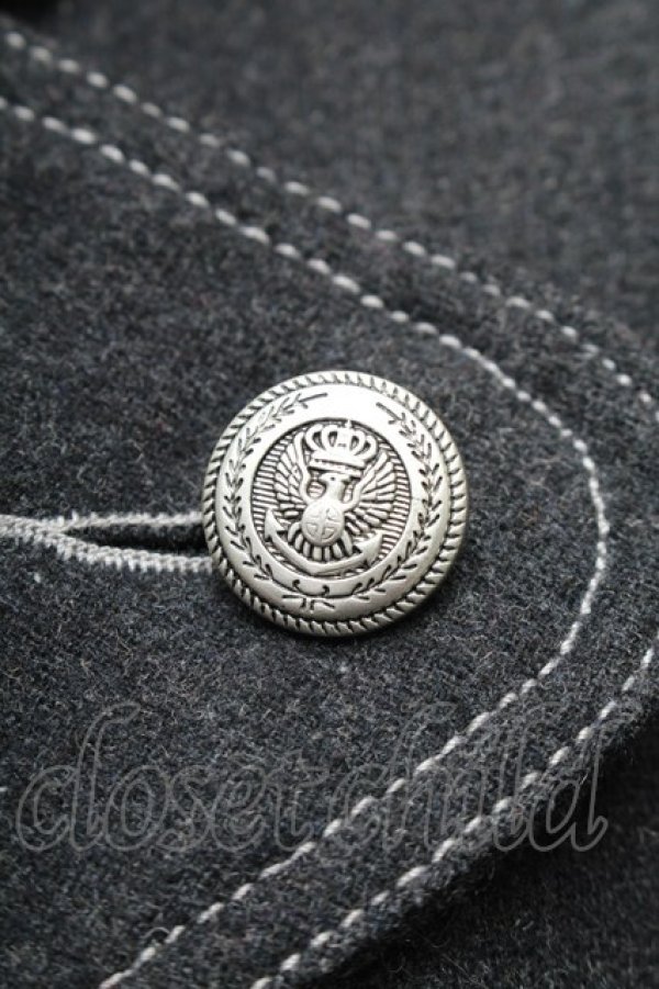 画像3: ALGONQUINS / 裾レースティアードコート  グレー S-26-01-14-037-AL-CO-HR-ZS (3)