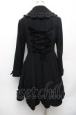 画像2: Pina sweetcollection / バックレースアップスカラップコート  黒 S-26-01-14-038-LO-ZA-HR-ZS (2)