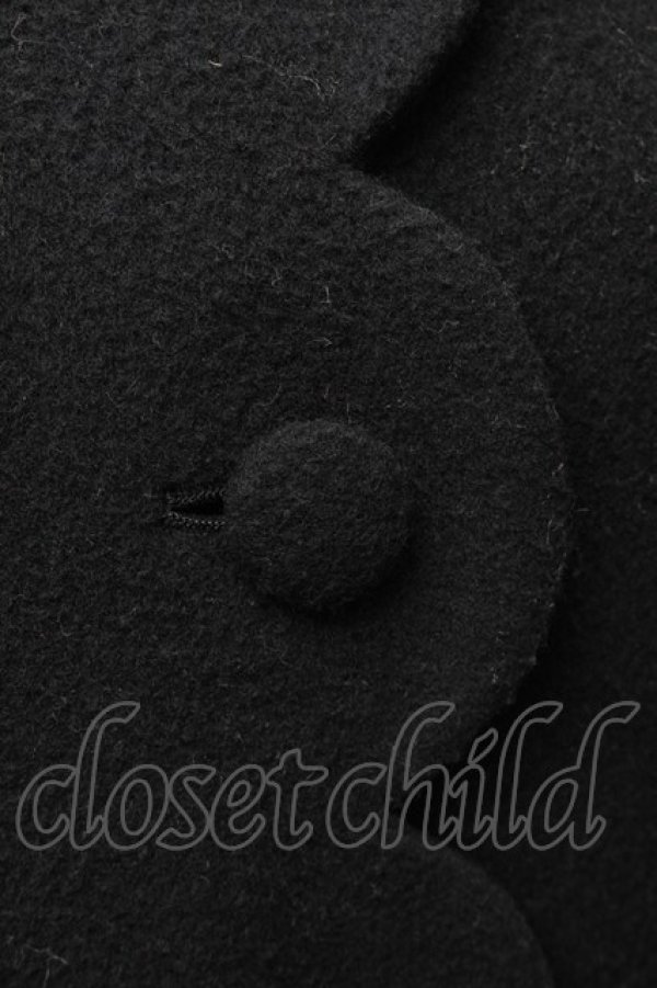 画像5: Pina sweetcollection / バックレースアップスカラップコート  黒 S-26-01-14-038-LO-ZA-HR-ZS (5)