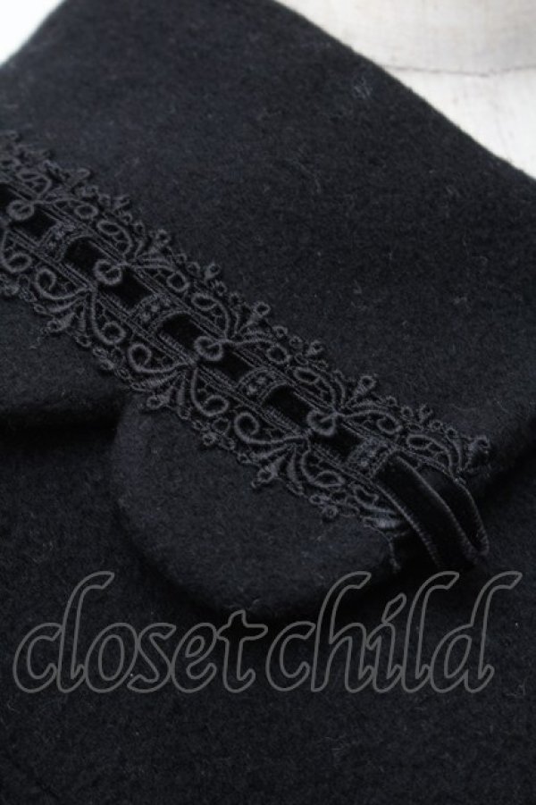 画像6: Pina sweetcollection / バックレースアップスカラップコート  黒 S-26-01-14-038-LO-ZA-HR-ZS (6)