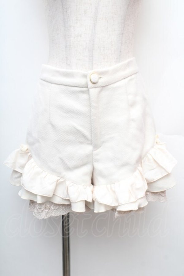 画像1: LIZ LISA / フリルショートパンツ  オフ S-26-01-14-042-LO-PA-AS-ZS (1)