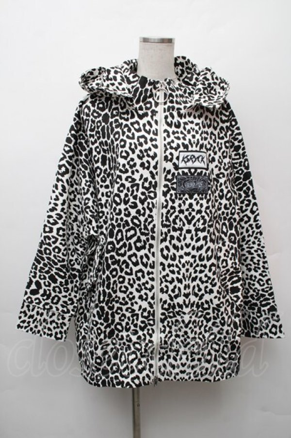 画像1: KRY CLOTHING / レオパード柄ジャケット  黒ｘ白 S-26-01-14-006-EL-CO-HR-ZS (1)