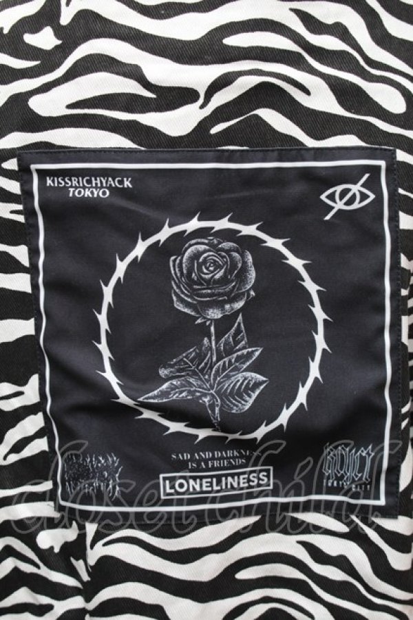 画像3: KRY CLOTHING / ゼブラ柄ジャケット  黒ｘ白 S-26-01-14-007-EL-CO-HR-ZS (3)