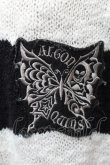 画像3: ALGONQUINS / ワッペンボーダーカーディガン  黒Ｘ白 S-26-01-14-008-AL-TO-HR-ZS (3)