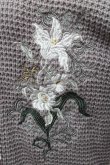 画像3: axes femme / アールヌーヴォー刺繍カーデ  グレー S-26-01-14-009-AX-TO-HR-ZS (3)