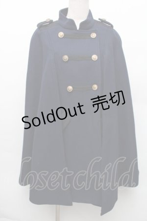 画像: axes femme / ナポレオンマント風コート M ネイビー S-26-01-14-019-AX-CO-TE-ZS