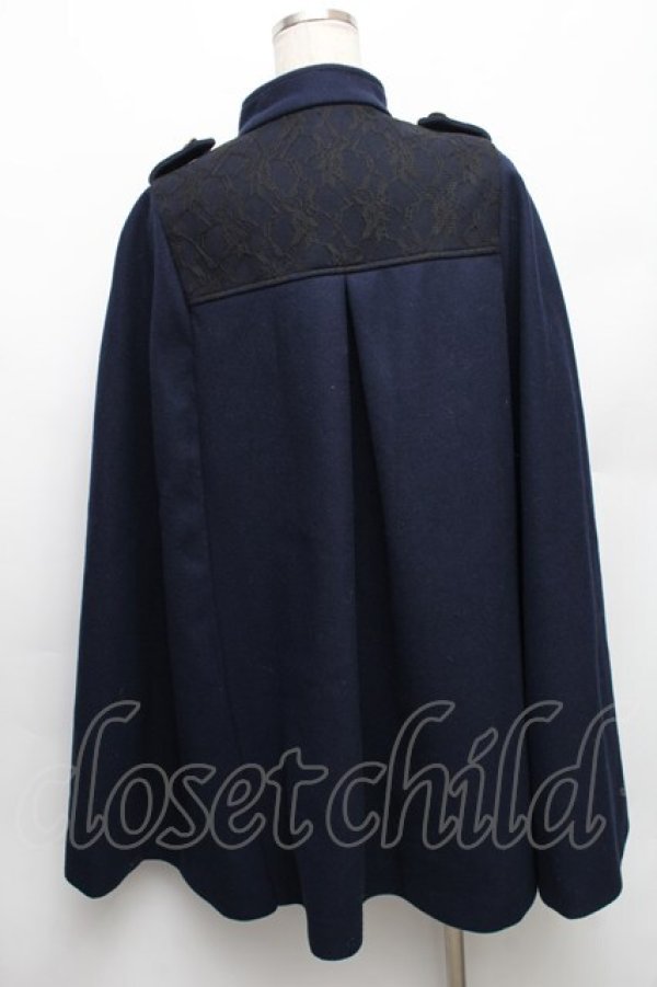 画像2: axes femme / ナポレオンマント風コート M ネイビー S-26-01-14-019-AX-CO-TE-ZS (2)