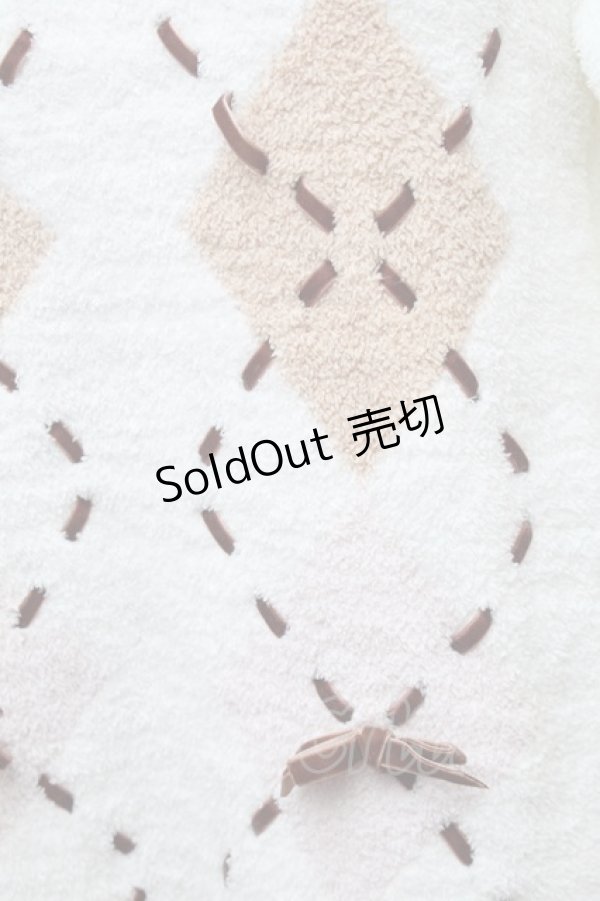 画像3: LIZ LISA / マシュマロアーガイルニットワンピース  オフ S-26-01-14-003-LO-OP-HR-ZS (3)