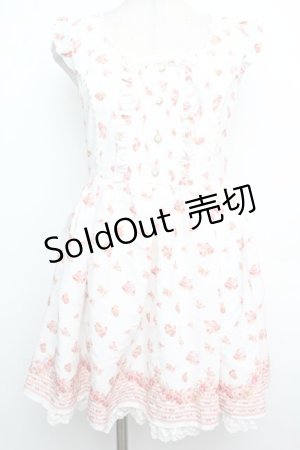 画像: LIZ LISA / ローズブーケワンピース  白ｘピンク S-26-01-15-043-LO-OP-AS-ZS