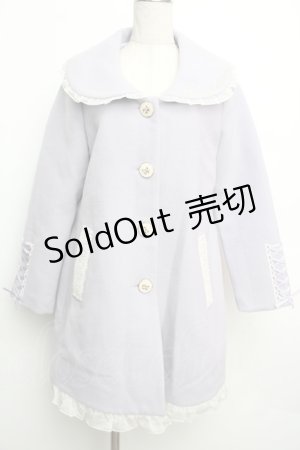 画像: axes femme POETIQUE / 袖口レースアップコート  ラベンダー S-26-01-15-051-AX-CO-HR-ZS