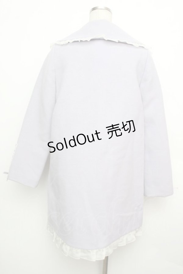 画像2: axes femme POETIQUE / 袖口レースアップコート  ラベンダー S-26-01-15-051-AX-CO-HR-ZS (2)