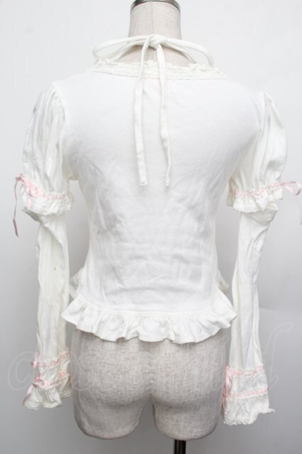 画像2: Angelic Pretty / 切替カットソー  白 S-26-01-15-004-AP-TO-AS-ZS (2)