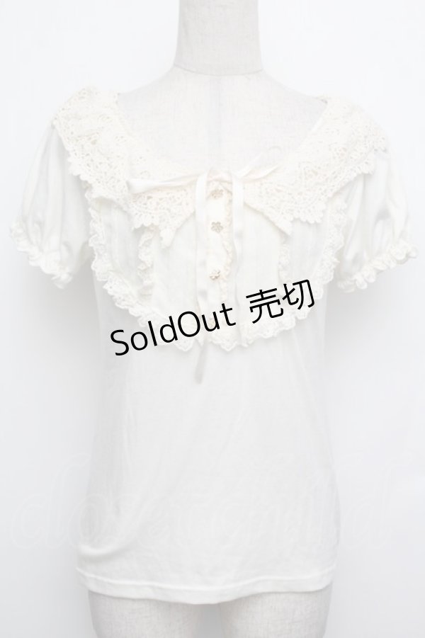 画像1: LIZ LISA / レース襟カットソー  オフ S-26-01-15-008-LO-TO-AS-ZS (1)