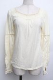 画像1: axes femme / レース配色Tシャツ  オフ S-26-01-15-009-AX-TO-AS-ZS (1)