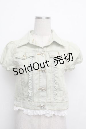 画像: LIZ LISA / デニムジャケット  グリーン S-26-01-15-013-LO-JA-AS-ZS