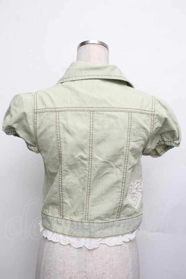 画像2: LIZ LISA / デニムジャケット  グリーン S-26-01-15-013-LO-JA-AS-ZS (2)