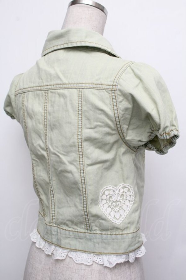 画像3: LIZ LISA / デニムジャケット  グリーン S-26-01-15-013-LO-JA-AS-ZS (3)