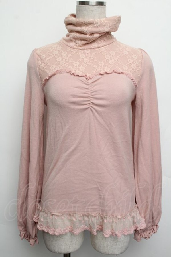 画像1: LIZ LISA / ハイネックトップス  ピンク S-26-01-15-014-LO-TO-AS-ZS (1)