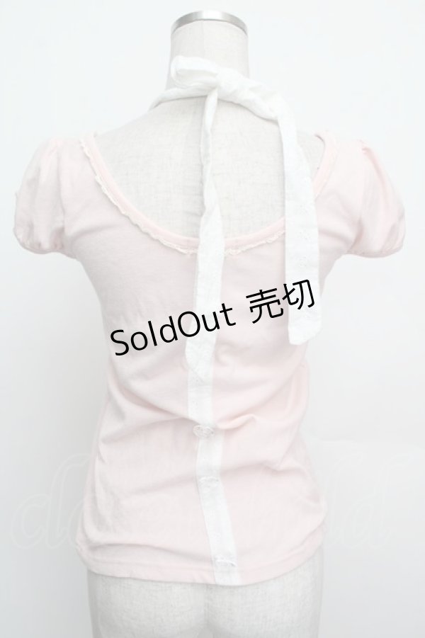 画像2: LIZ LISA / レース切替カットソー  ピンク S-26-01-15-015-LO-TO-AS-ZS (2)